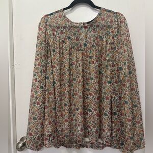 NWT! Lane Bryant Floral Longsleeves Top Sz 14/16